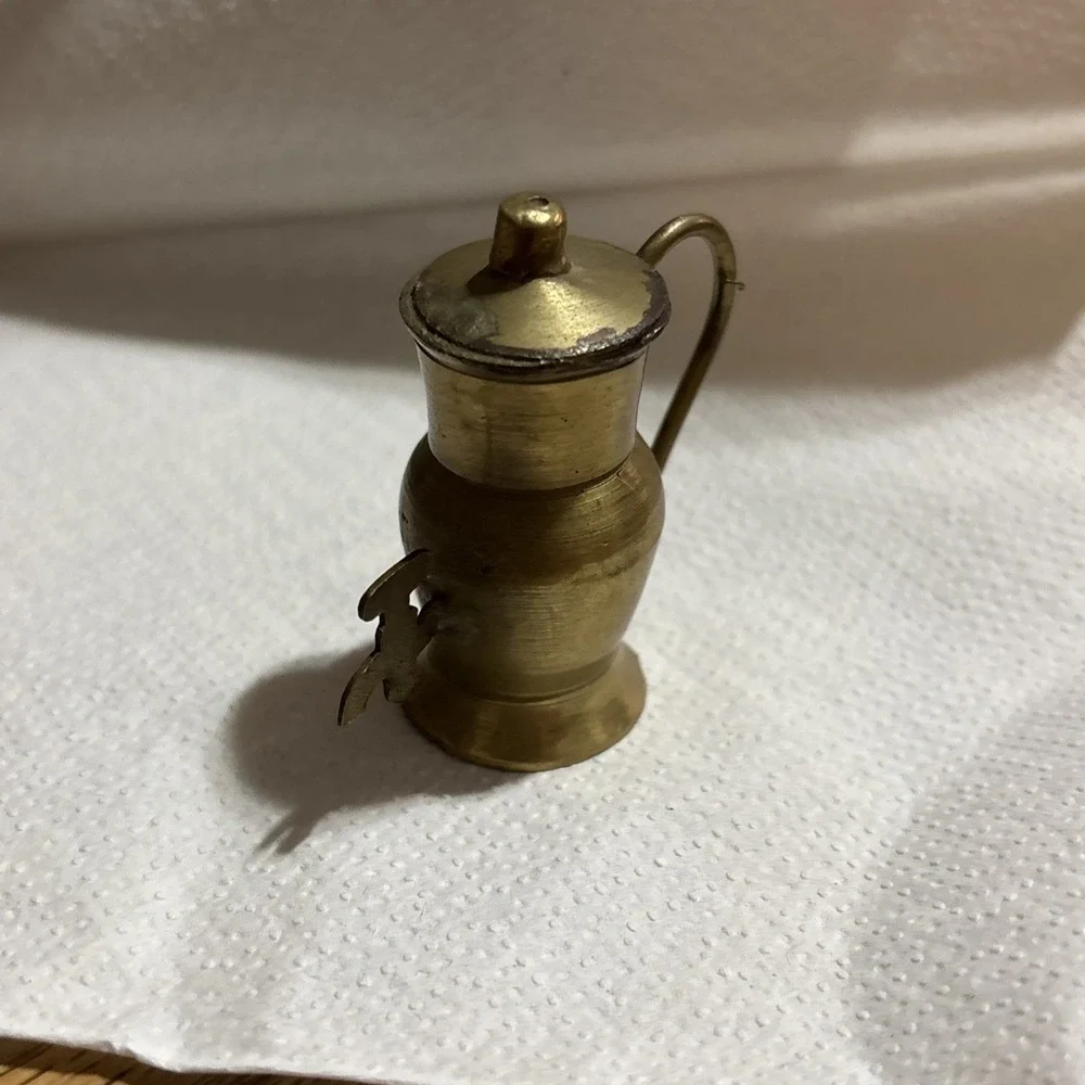 Miniature Brass Samovar Vintage